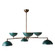 Evansville Six Light Chandelier in Aegean/English Bronze (314|DLC23)