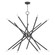 Soho 14 Light Foyer Chandelier in Scandinavian Gray with Brushed Nickel (107|47009-76)