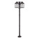 Nyack Three Head Outdoor Post Light in Bronze with Antique Brass (107|20597-07)