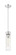 Downtown Urban One Light Mini Pendant in Polished Chrome (405|617-1S-PC-G617-11DE)
