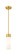 Downtown Urban One Light Mini Pendant in Brushed Brass (405|617-1S-BB-G617-8WH)