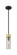 Downtown Urban One Light Mini Pendant in Black Antique Brass (405|617-1S-BAB-G617-8SM)