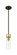 Downtown Urban One Light Mini Pendant in Black Antique Brass (405|617-1S-BAB-G617-8CL)