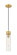 Downtown Urban One Light Mini Pendant in Brushed Brass (405|617-1P-BB-G617-11SDY)