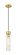 Downtown Urban One Light Mini Pendant in Brushed Brass (405|617-1P-BB-G617-11SCL)