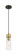 Downtown Urban One Light Mini Pendant in Black Antique Brass (405|617-1P-BAB-G617-8DE)