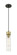 Downtown Urban One Light Mini Pendant in Black Antique Brass (405|617-1P-BAB-G617-11DE)