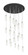 Downtown Urban 21 Light Pendant in Polished Nickel (405|148BK-B-21P-PN-G434-12SDY)