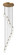 Downtown Urban 12 Light Pendant in Brushed Brass (405|126B-12P-BB-G434-7DE)