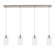 Downtown Urban Four Light Linear Pendant in Brushed Satin Nickel (405|124B-4P-SN-G434-7CL)