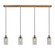 Downtown Urban Four Light Linear Pendant in Brushed Brass (405|124B-4P-BB-G434-7SM)