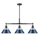 Orwell BLK Three Light Linear Pendant in Matte Black (62|3306-LP BLK-NVY)