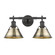 Orwell Two Light Bath Vanity in Matte Black (62|3306-BA2 BLK-AB)