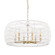 Ellie Six Light Chandelier in Modern Brushed Gold (62|6808-6 MBG-WR)