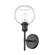 Axel BLK One Light Wall Sconce in Matte Black (62|1945-1W BLK-GLOBE-CLR)