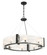 Cloud Break Eight Light Pendant in Coal Black (7|3619-66A)