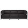 The Atlantis Axis 3pc Sectional in Black (204|KQ923T-064)