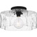 Quoizel Semi-Flush Mount One Light Semi Flush Mount in Matte Black (10|QSF6760MBK)