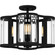 Quoizel Semi-Flush Mount Four Light Semi Flush Mount in Matte Black (10|QSF6193MBK)