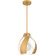 Quoizel Pendant One Light Pendant in Brushed Weathered Brass (10|QP6739BWS)
