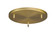 Multi Point Canopy Three Light Ceiling Plate in Heritage Brass (224|CP1803-HBR)