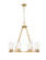 Titus Eight Light Chandelier in Modern Gold (224|826-8MGLD)