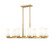 Danica Eight Light Linear Chandelier in Modern Gold (224|3044-8L-MGLD)