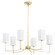 Ayala Six Light Chandelier in Gold Leaf (19|681-6-74)