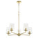 Goodwin Five Light Chandelier in Aged Brass (19|6204-5-80)