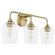 Raymond Three Light Vanity in Aged Brass (19|5313-3-80)