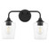 Raymond Two Light Vanity in Matte Black (19|5313-2-59)