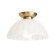 Dariel One Light Flush Mount in White (400|16-1470)