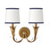 River Reed Two Light Wall Sconce in Antique Gold Leaf (400|15-1219GLD-NAV)