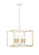 Lowe Six Light Pendant in Matte White/Vintage Brass (59|22609-MW/VB)