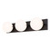 Parkview Three Light Vanity in Matte Black (63|W0449)