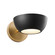 One Light Wall Sconce in Matte Black and Natural Brass (446|M90113MBKNB)