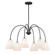 Six Light Chandelier in Matte Black (446|M100138MBK)