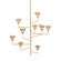 Alora Nine Light Chandelier in Vintage Gold Leaf/Gilded Ivory (70|1289-VGL/GLI)