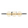 Tagliato LED Wall/Vanity in Matte Black/Brushed Gold (452|WV302003MBBG-UNV)