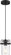 Antebellum One Light Mini Pendant in Matte Black / Clear Glass (72|60-6732)