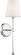 Olmstead One Light Wall Sconce in Polished Nickel / White Fabric (72|60-6688)
