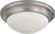 Close to Ceiling Brushed Nickel Three Light Flush Mount in Brushed Nickel (72|60-3273)