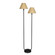 Polly Two Light Floor Lamp in Blackened Brass (400|14-1066BB-RAT)