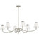 McKinney Six Light Linear Chandelier in Brushed Nickel (10|MCK644BN)
