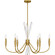 Cecily Six Light Chandelier in Brushed Gold (10|CCY5032BRG)