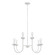 Mallory Eight Light Chandelier in Ceramic White (65|456181CE)