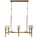 Kimbrell Six Light Chandelier in Matte Antique Brass|Clear Glass (550|SCH-175364)
