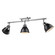 Duncan Three Light Semi-Flush Mount in Chrome (62|3602-3SF CH-BLK)