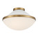 Xander Two Light Flush Mount in Vibrant Gold (60|XAN-8002-VG-WH)