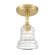 Gregory One Light Semi Flush Mount in Aged Brass (60|GRG-1040-AG_CEILING)
